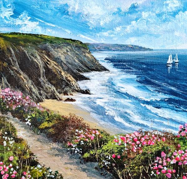 - Acrylic on Canvas, Painting by Liz Newbery, measuring 15 x 15 cm (H x W) £65
